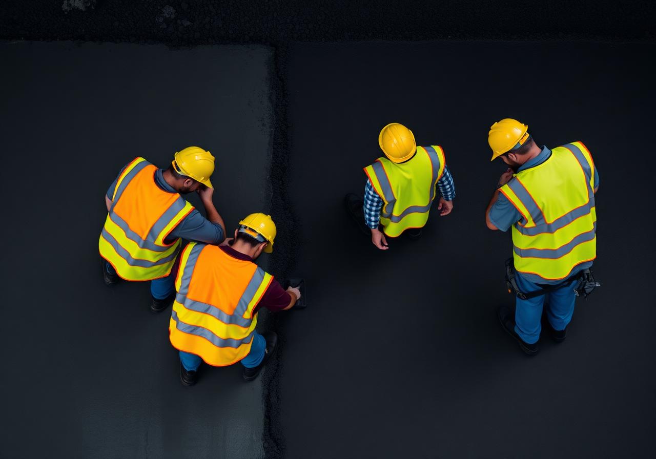 Concrete pour by professional crew